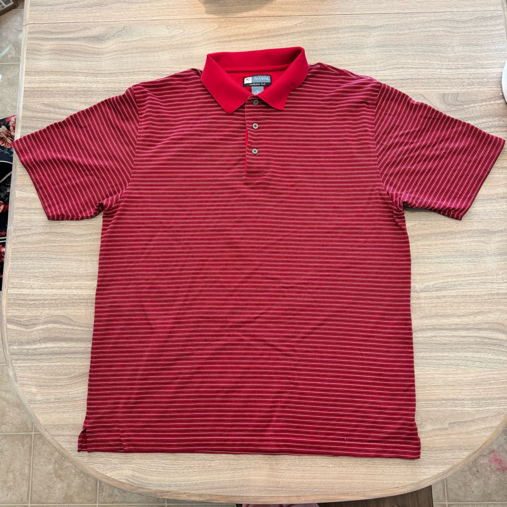 Jos A Bank Leadbetter Golf Polo Shirt Xl